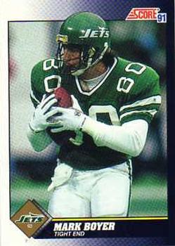 Mark Boyer New York Jets 1991 Score NFL #549